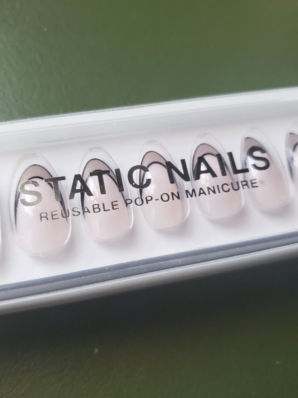 Static Nails Reusable Pop-On Manicures Sheer Fixation
